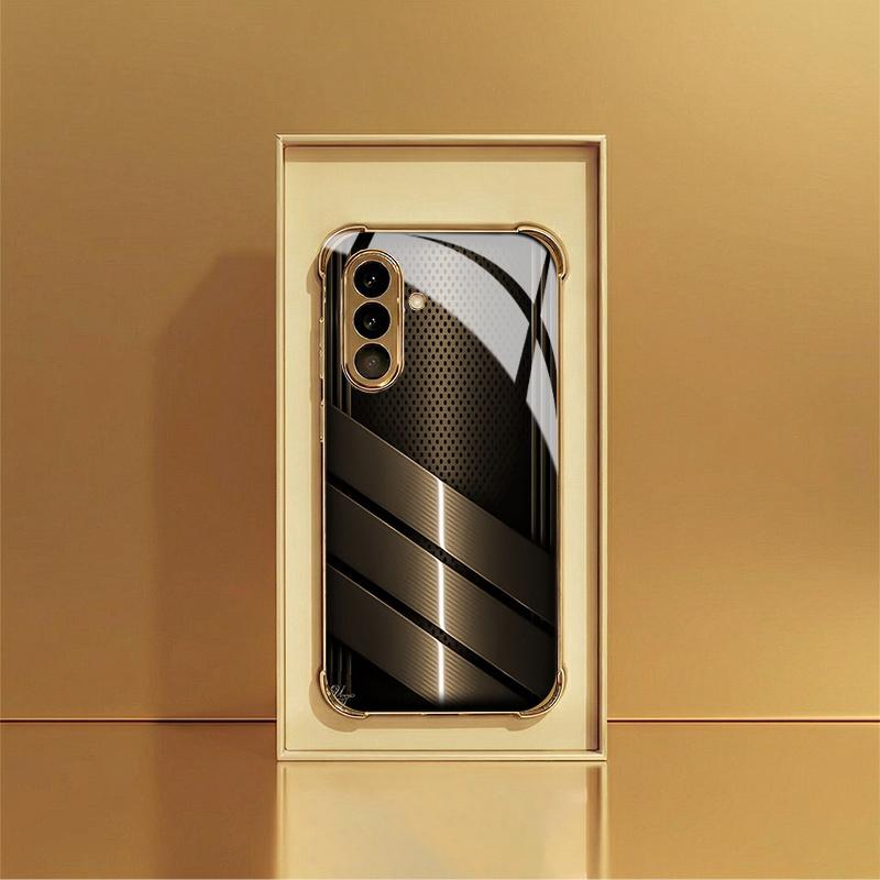 

Personalized and creative glass phone case suitable for Samsung GalaxyS26 S25 S24 S23 S22 S20FE/Ultra/Plus four corner anti drop Galaxy S24