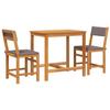 VidaXL Ensemble de balcon avec coussins 3 pcs bois massif d'acacia, ensemble de meubles de jardin, ensemble de meubles de 365856
