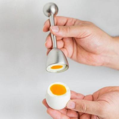 Stainless Steel Egg Topper Kitchen Tool for Removing Cooked Egg Shells, Precision Eggshell Opener Breakfast Gadget