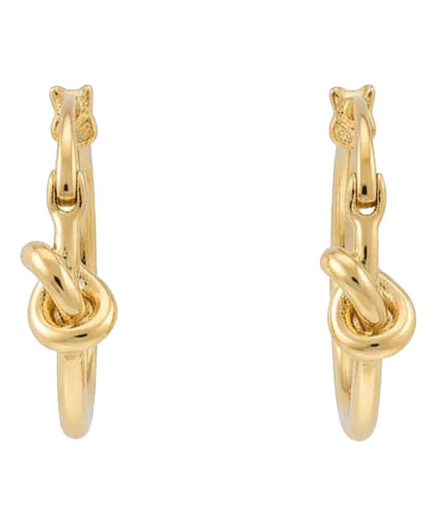 Alleun Silver 925 Bold Knot One-Touch Silver Earrings