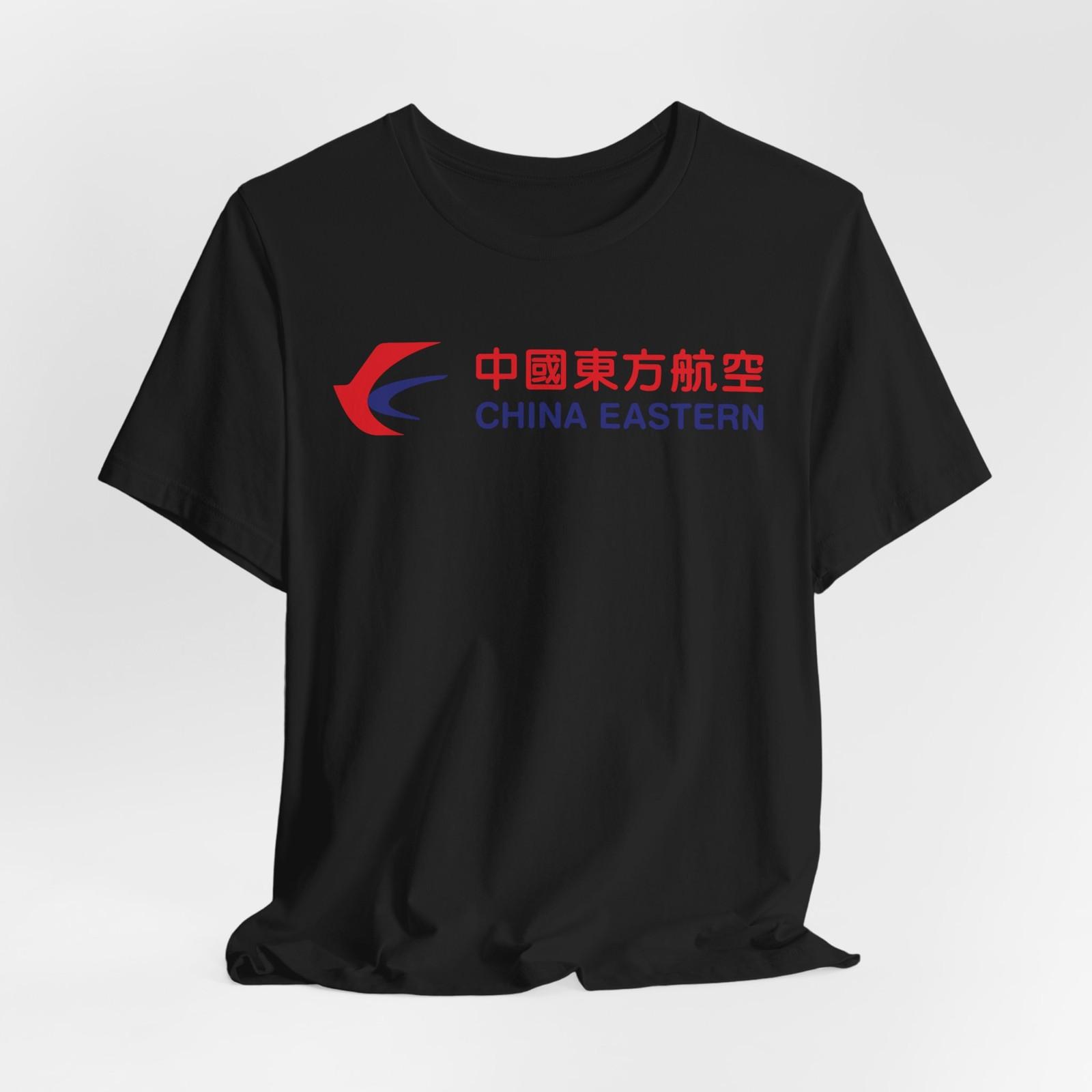 Unisex China Eastern Airlines Logo T-Shirt Black/White Size S-5XL S разноцветный