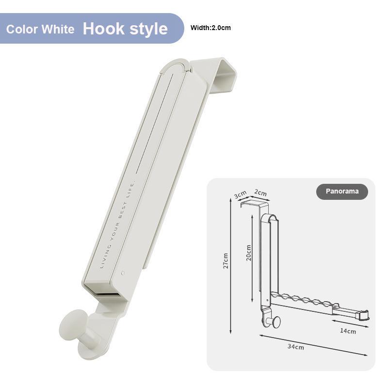 Collapsible Folding Over The Door Organizer Rack Space Saving Hanging Storage Hanger for Clothes Towels for Bedroom Bathroom