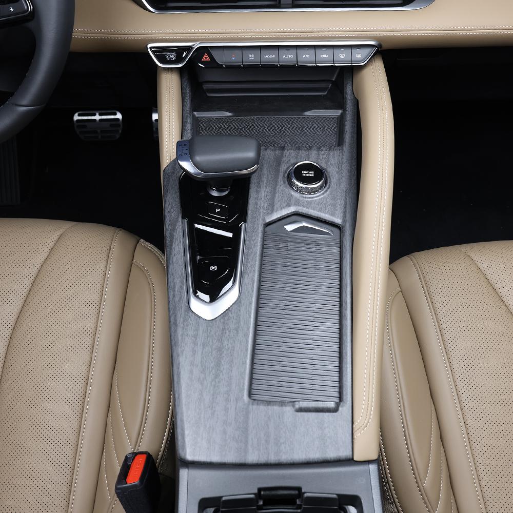 Car Interior Parts Carbon Fiber Central Console Gear Shift Panel Frame Trim Cover ABS Plastic For Renault Filante 2026 2027 LHD