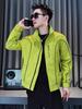 Men's Trendy Embroidered Stand Collar Jacket - Korean Style Casual Spring/Autumn Coat