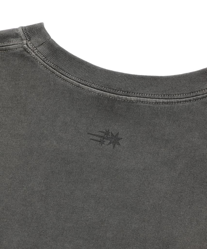 NICEGHOSTCLUB 3Star Symbol Pigment Tee_Charcoal(Ng2Gmut501A)