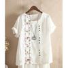 Women's All Match Breathable Shirt With Nature Inspired Embroidery
