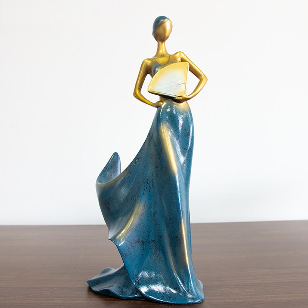 Decorative Wine Rack Resin Buty Lady Wine Bottle Holder Stand for Kitchen Bar Countertop