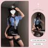 Sexy uniforme da hostess da capitano completo costume cosplay femminile desiderio puro live streaming host drag poliziotta cos suit nightclub