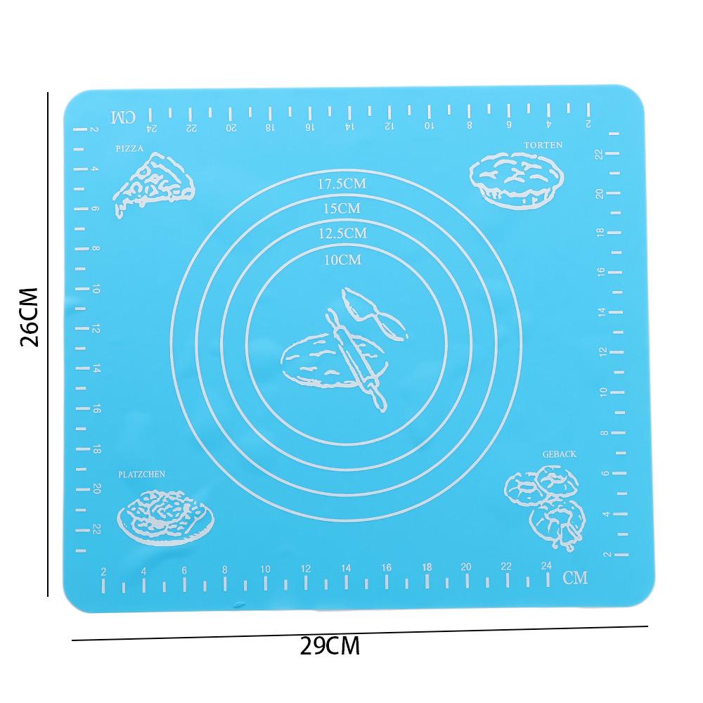 Silicone Kitchen Flour Rolling Pastry Rolling Mat Baking Mat Kneading Dough Pad Bakeware Liners