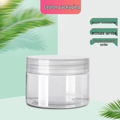 120g Przezroczysta plastikowa butelka PET z szeroką szyjką do dozowania makijażu i kremu