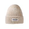 Coarse Needle Cloth Label Knitted Hat Women's Winter Outdoor Thickened Warm Cover Wool Hat