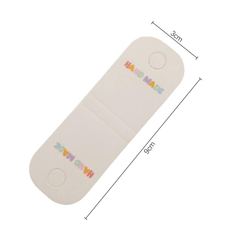 50Pcs Hair Rope Half Folded Card Hair Accessories Cardboard Display Card Labels Hair Rope Packaging Hanging Tag Cardboard Label
