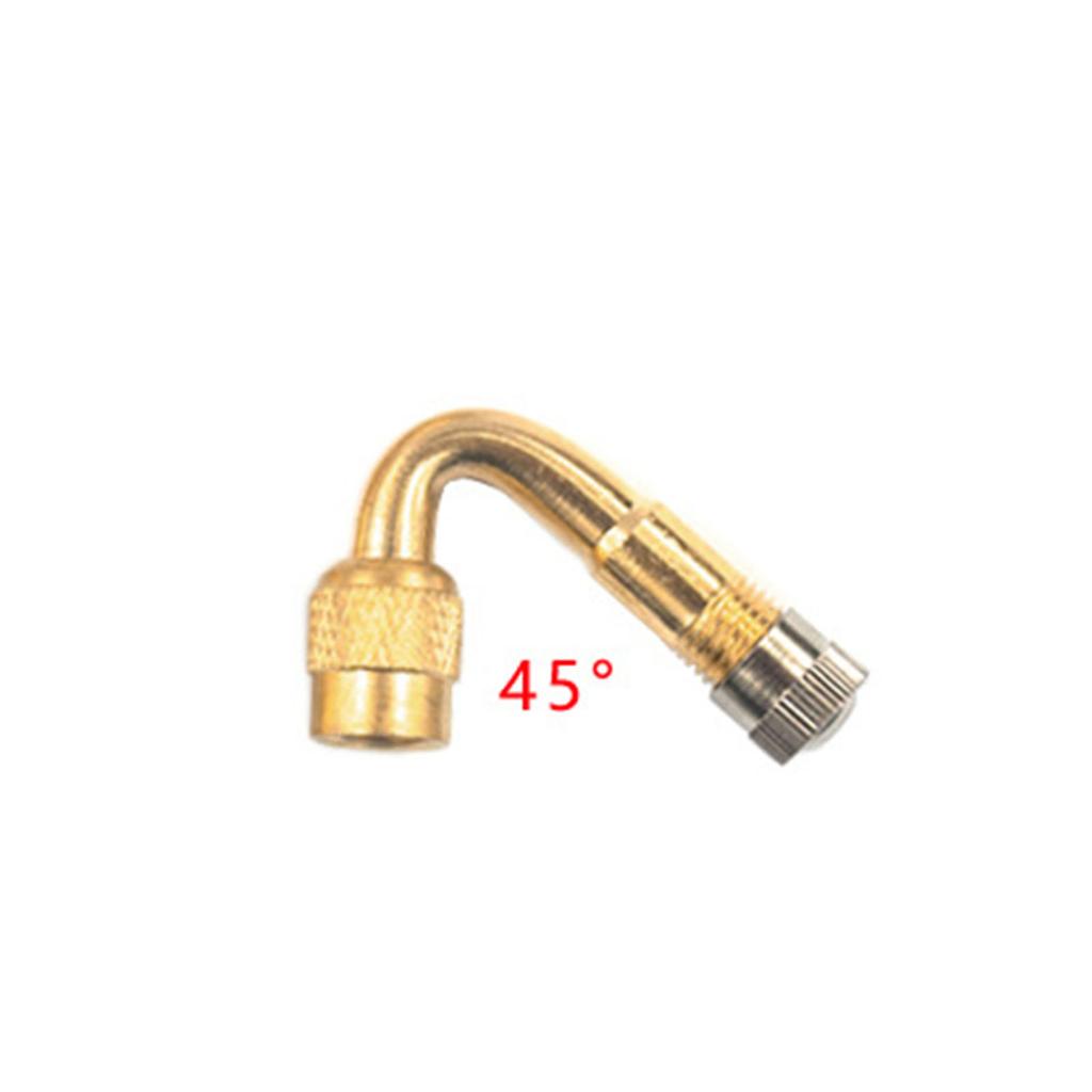 1PC 45/90 Degree Air Tyre Valves for Truck Motorcycle Cycling Accessories Adapter Inflation Nozzle Extension Rod Elbow