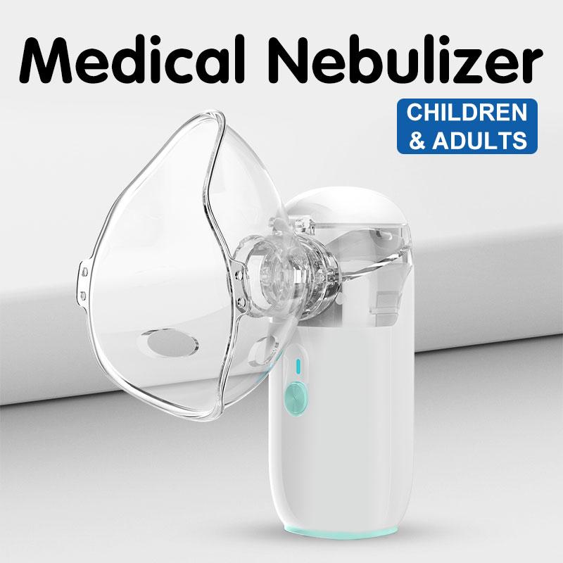 Portable Nebulizer Mini Handheld Inhaler Silent Ultrasonic Inhaler Medical Grade Nebulizer for Baby and Adult Cough Asthma
