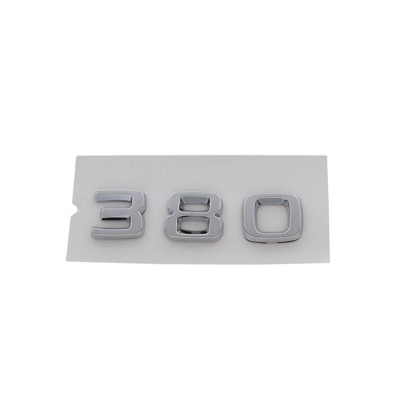 

3D Премиум 380 Букв для крыла автомобиля, багажника, заднего капота, наклейка, эмблема, значок chrome