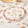 Bohemian Colorful Natural Crushed Stone Choker for Women Creative Crystal Beaded Starfish Pendant Necklace Beach Jewelry Gift