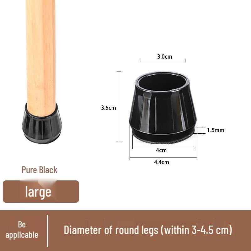 Thickened Silent Felt Silicone Chair Leg Covers - Furniture Foot Protectors