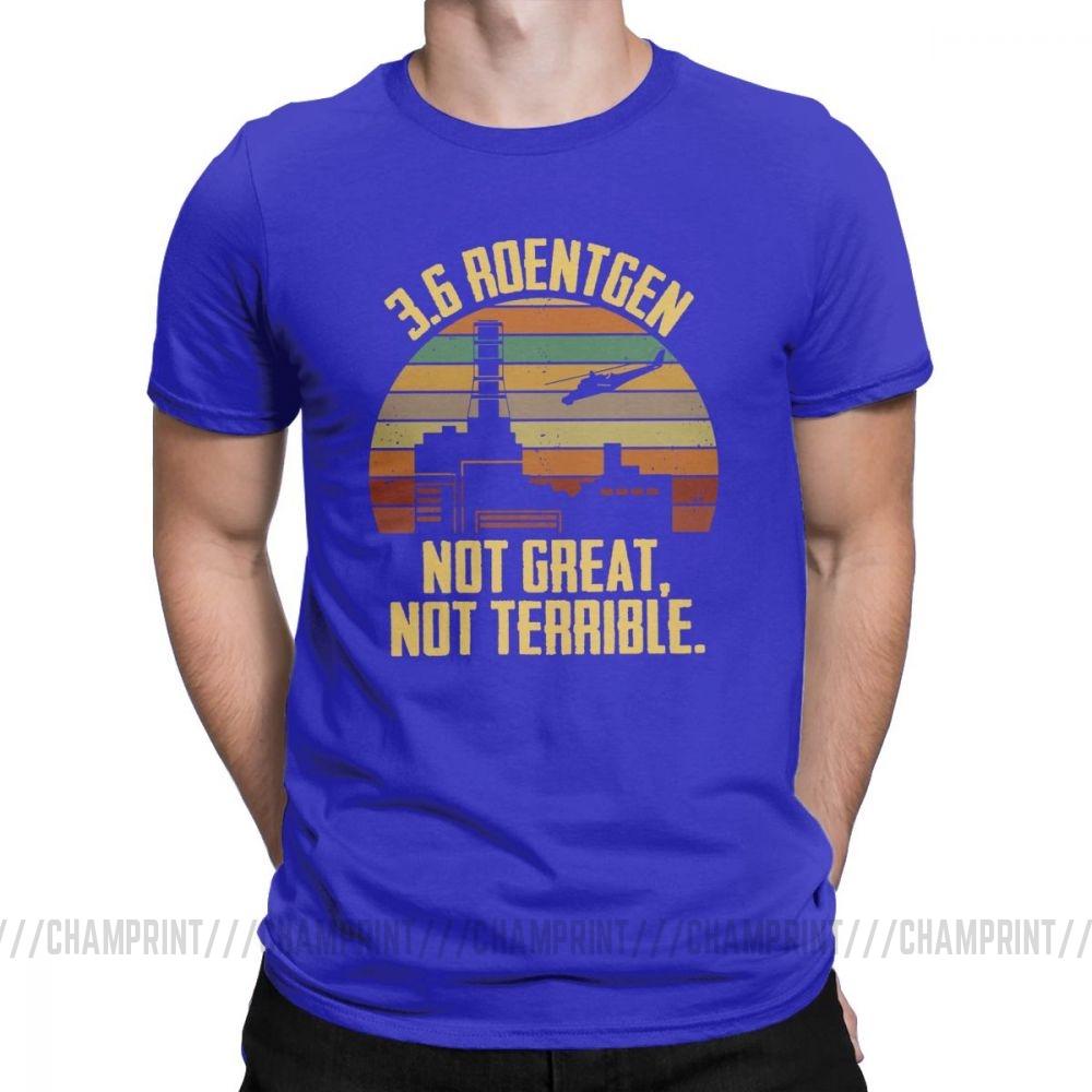 36 Röntgen Nicht Großartig Nicht Schrecklich T-Shirts Tschernobyl T-Shirts TV-Show Nukleare Strahlungskatastrophe T-Shirt für Herren Baumwolle Retro Oberteile