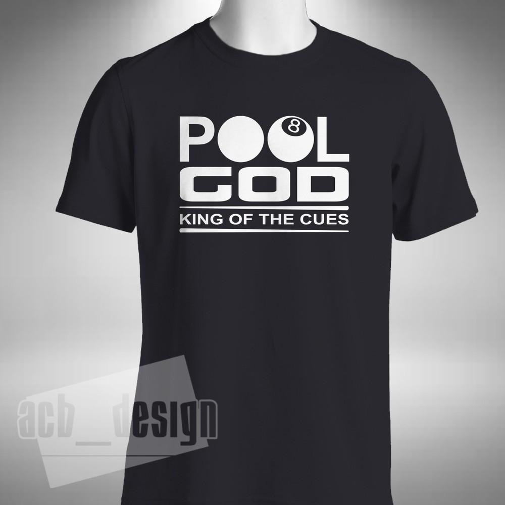 

Pool God Men s T-Shirt King Of The Cues Funny Red Dwarf Inspired Gift 8 Ball L