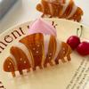 Coffee French  Crab Clip Korean Style Acetic Acid Shark Clip  Hair Accessories