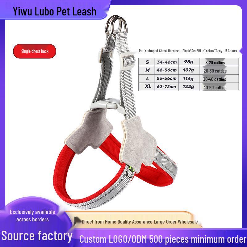 3D Kreslená vesta pro domácí mazlíčky a sada vodítka pro psy a kočky - Postroj odolný proti úniku pro venčení