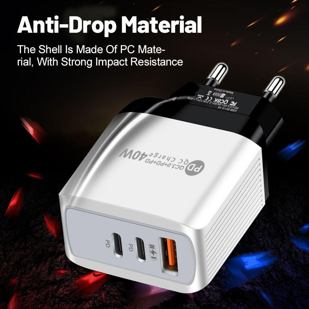 Universal Charger: 1U+2PD Power Adapter for EU, US, UK, and AU Standards