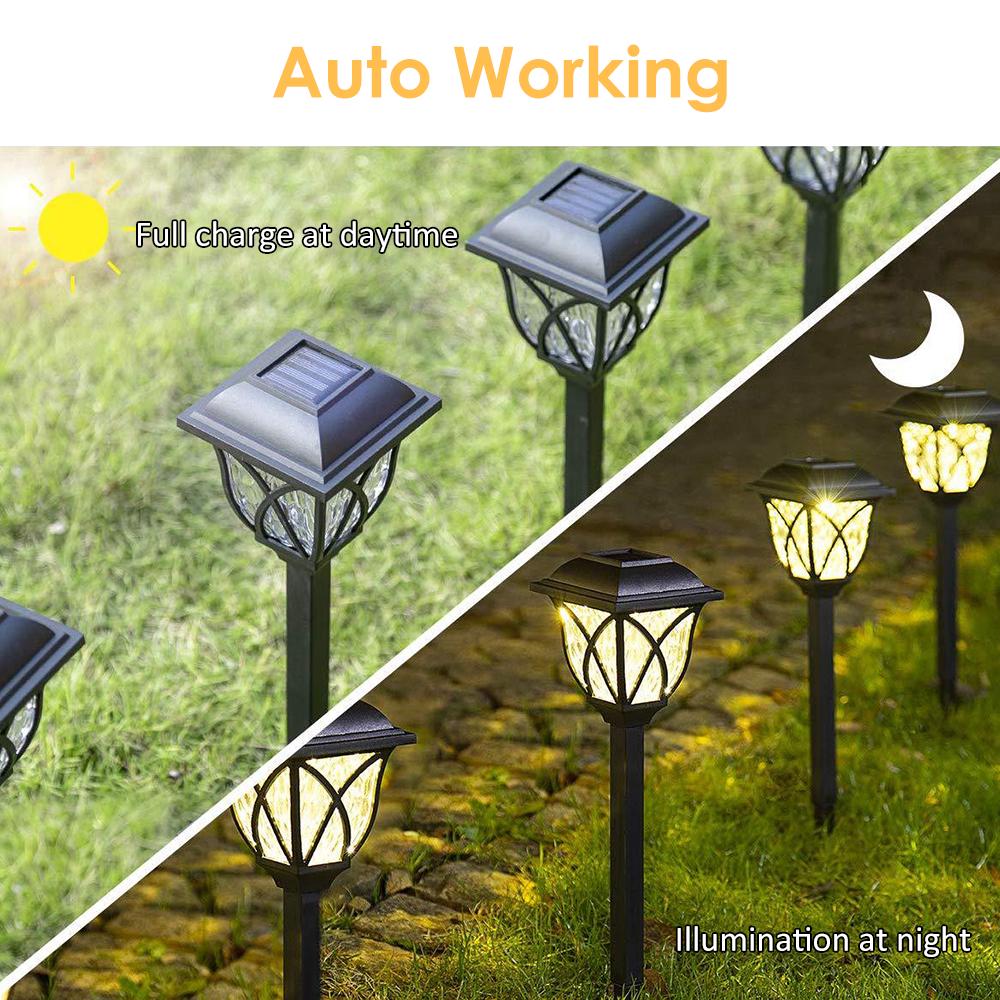 Solar Powered Lawn Light LEDs Lamp IP44 Protect Rate Outdoor Landscape Lighting for Patio