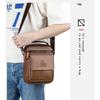 Top-Grain Leather Messenger Bag for Men
