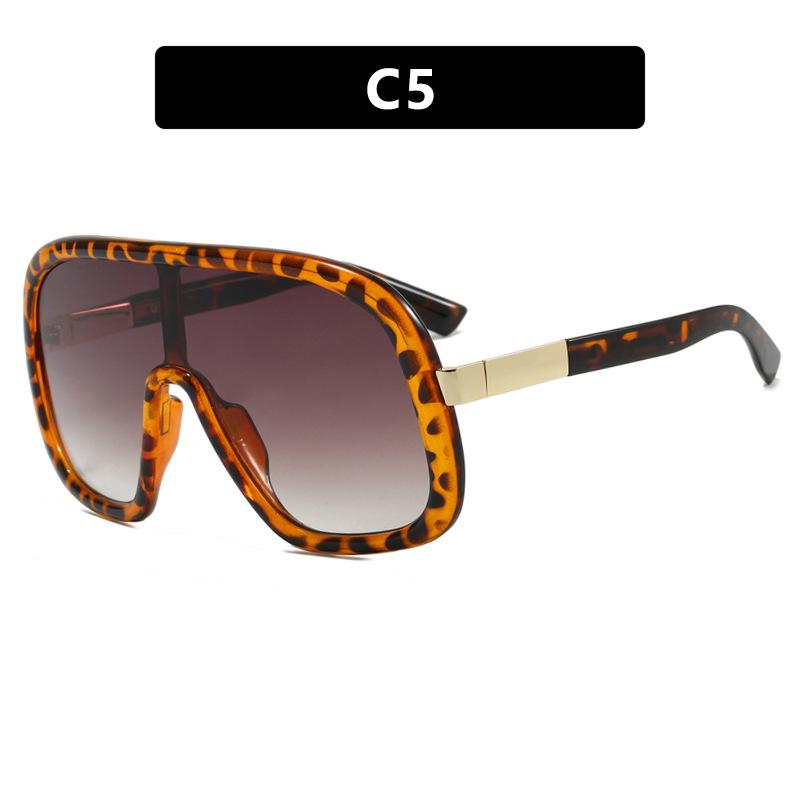 JYL Oversized One-Piece Sunglasses UV400 Unisex Punk Big Frame / 3243