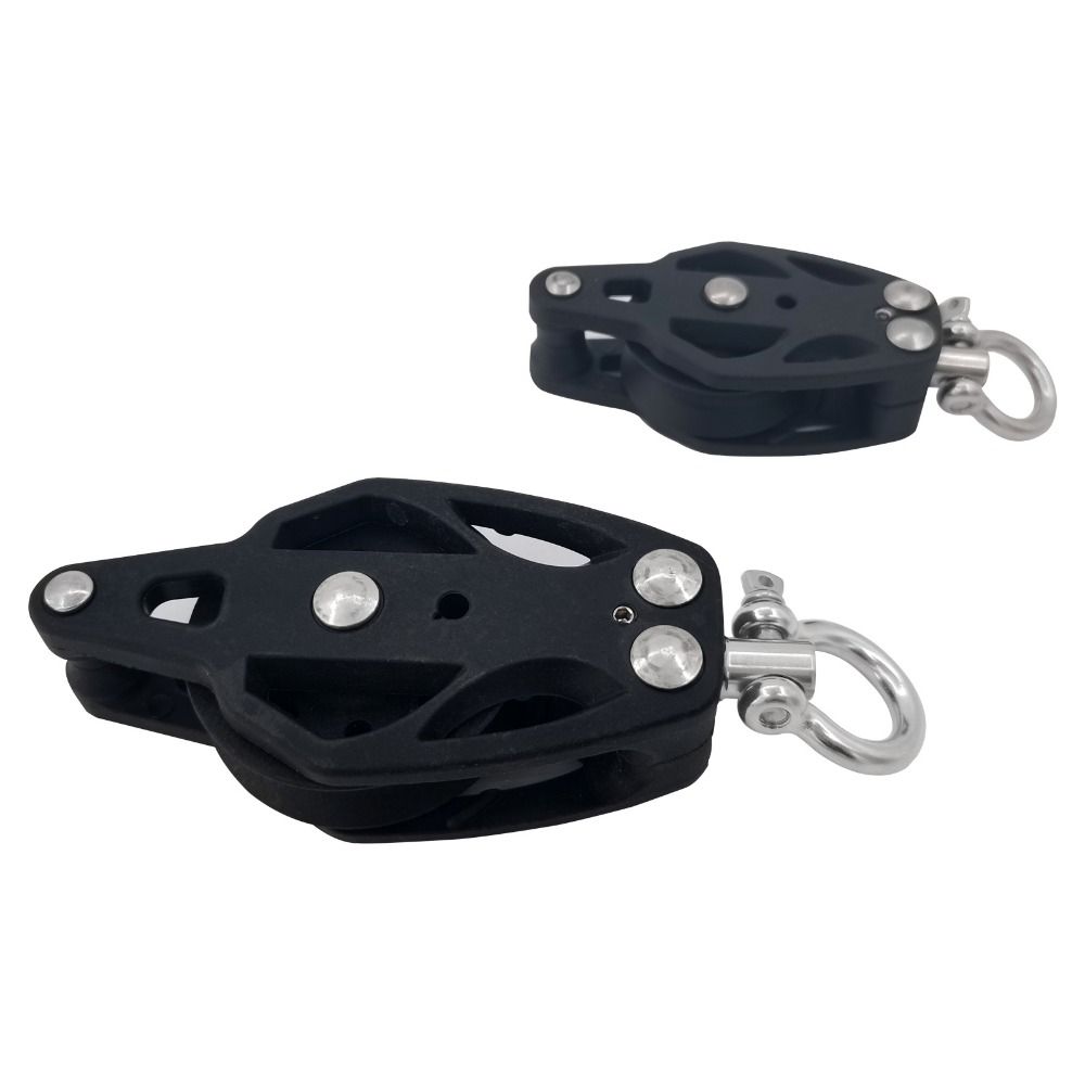 Nylon Stainless Steel Pulley Block Efficient Bearing Design Lifting Pulley  Gym Equipment
