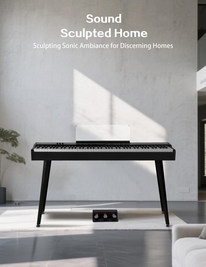 88-key Digital Piano For Adult Kids Electronic Organ Professional Fully Weighted Keyboard Beginners Electric Musical Instrument