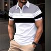 Mens Relaxed Fit Pique Polo Shirt With Button Breathable Casual Short Sleeve Top Office Daily Wear