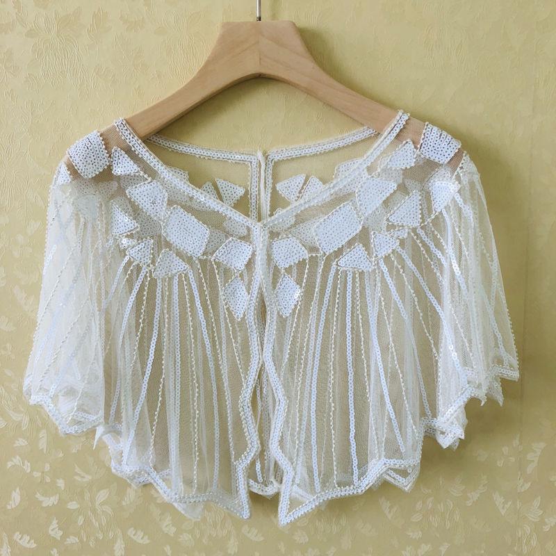 Women's Summer Sequin Shawl Cardigan: Versatile Evening Cape for Sun Protection, Perfect with Skirts.