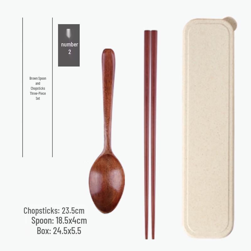 Chef Yi Qi Portable Wooden Engraved Cutlery Set
