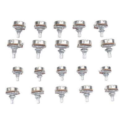 10 Pcs Guitar Potentiometer 18mm Shaft 25K Ohm Bass Metric M8 Electric Bass Guitar Pots for Volume T