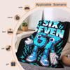 67 model robot fleece blanket is machine-washable and suitable for use on sofas, beds, for travel, camping, and in living rooms