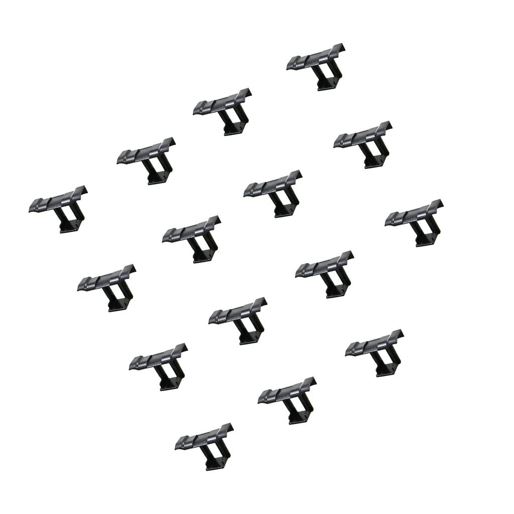 15Pcs Plastic Solar Panel Rainwater Drainage Clip Photovoltaic Panel Water Drain Clips Mud Removal Clip Easy to Install