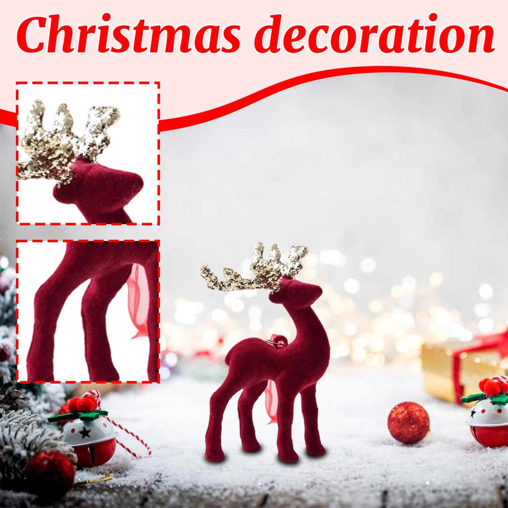 Reni de Crăciun Pluș Ornamente Căprioară Decorațiuni de Crăciun