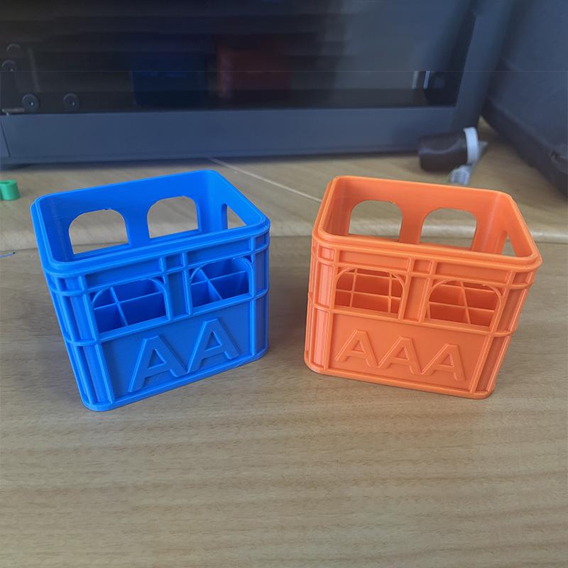 Aaa/Aa/9V/Cr2032/Cr2025 Battery Storage Box Stackable Battery Organizer Decorative Battery Holder, Home, Office Storage Box