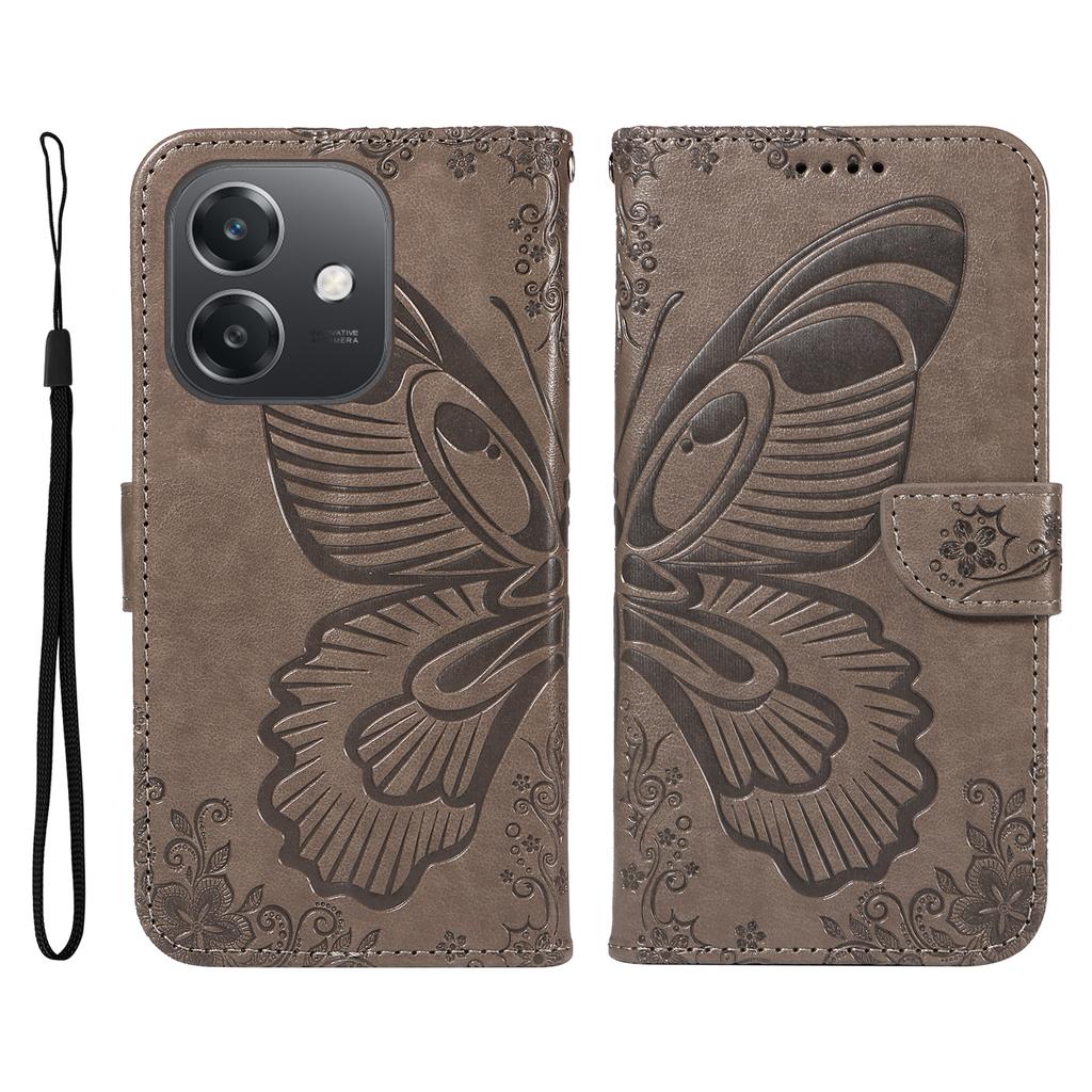 For Oppo A5x 5G/A3x 4G/5G (India)/A3 4G/5G/A60 5G/A40 4G/A40M 4G Case Butterfly Pattern Leather Wallet Flip Phone Cover