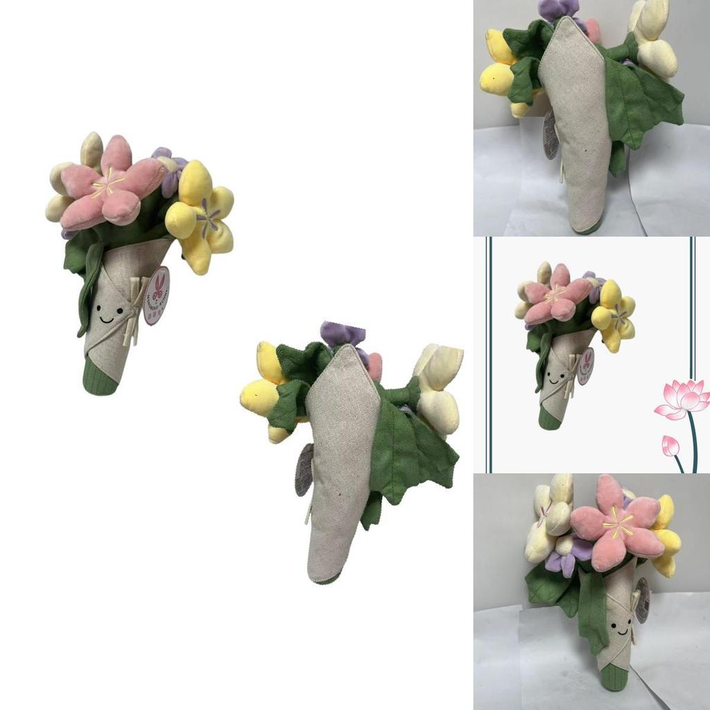 Adorable Floral Plushie Doll Soft Short Plush Stuffed Toy Figurine 16 Inches