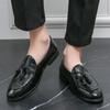 Fashion Casual men's loafers Classic luxury designer style Party or Daily office Black Brown Daily versatile adult leather shoes