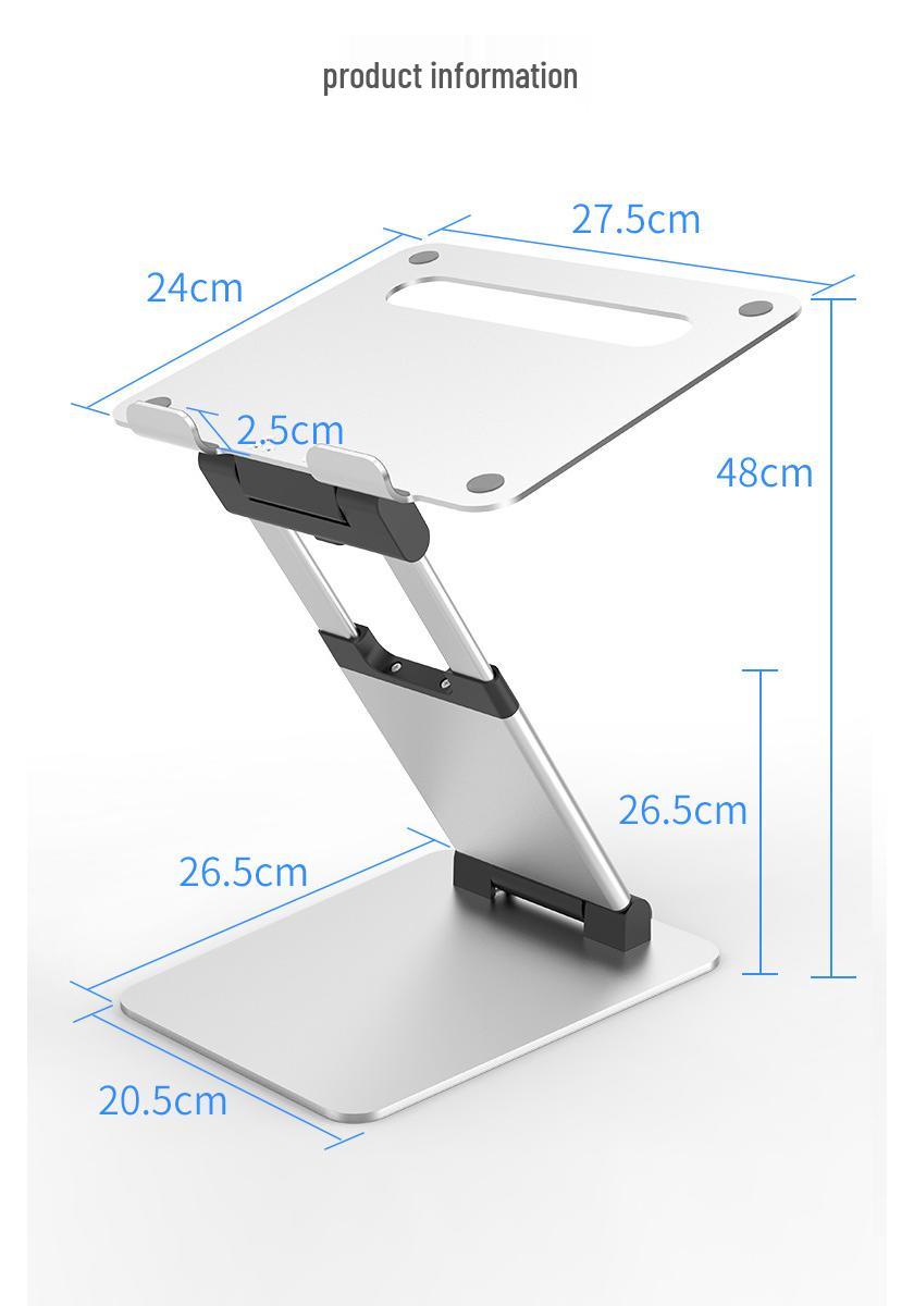 360° Rotating Height-Adjustable Foldable Laptop Cooling Stand