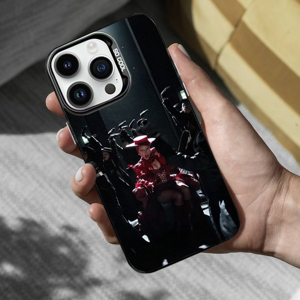 Hot M-MAYHEM L-Lady G-Gaga For iPhone 15,14,13,11,12,16,17,SE,XS,MAX,Mini,Pro,Black Matte Silicone Cover Case