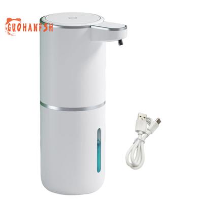 1 conjunto de dispensador de sabão, ajustável, recarregável por usb, dispensador de sabão de espuma sem toque, para banheiro e cozinha