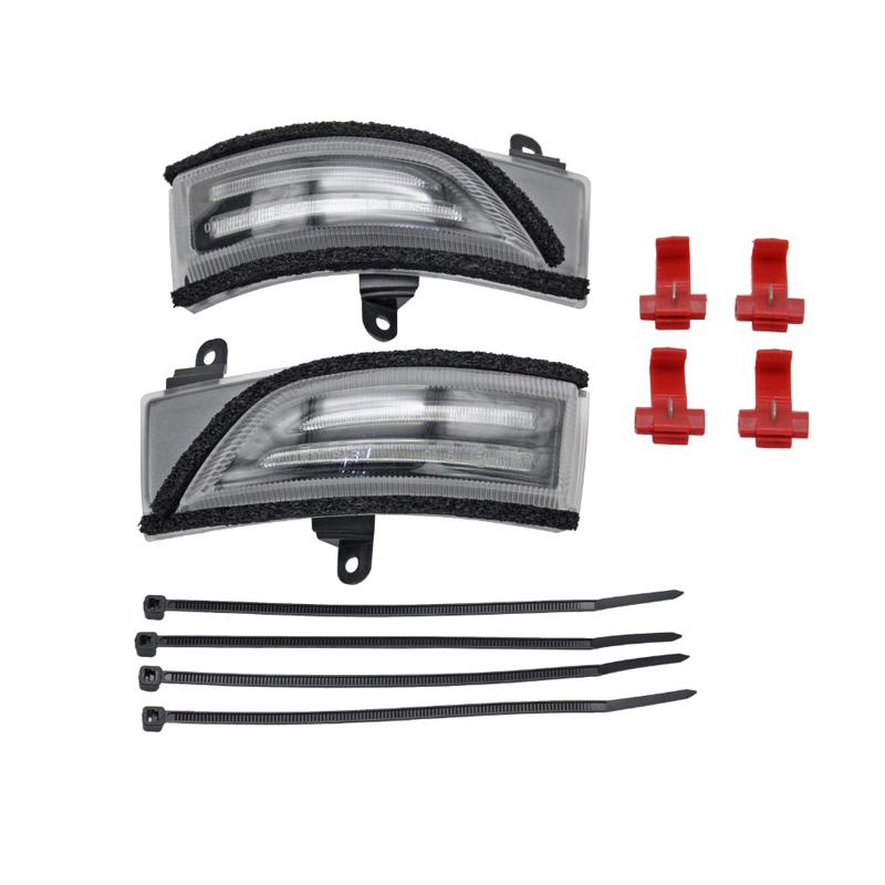 Fits For Subaru WRX STI Corsstrek Forester Impreza Legacy Outback Smoked Dynamic Led Side Mirror Blinker Lights White Position