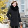 New Mother Down Jacket Women's Medium and Long Thickened Middle-aged and Elderly Casual Down