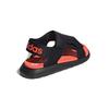 adidas Comfort Sandal C Slip Resistant Abrasion Resistant Children's Sandals Black Red Children Aged 3 7 Years Old EG2232