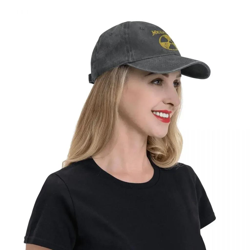 Retro Nuclear Metal Rock Band Baseball Cap Unisex Distressed Cotton Snapback Cap Megadeths Outdoor Workouts Caps Hat