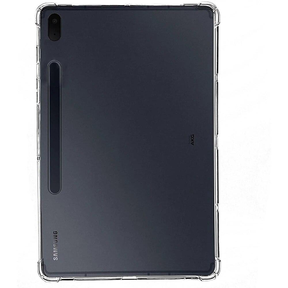 Shookproof Tablet-Hülle für Samsung Galaxy Tab S6 10.5 2019 SM-T860 SM-T865, transparente TPU-Silikon-Rückseite